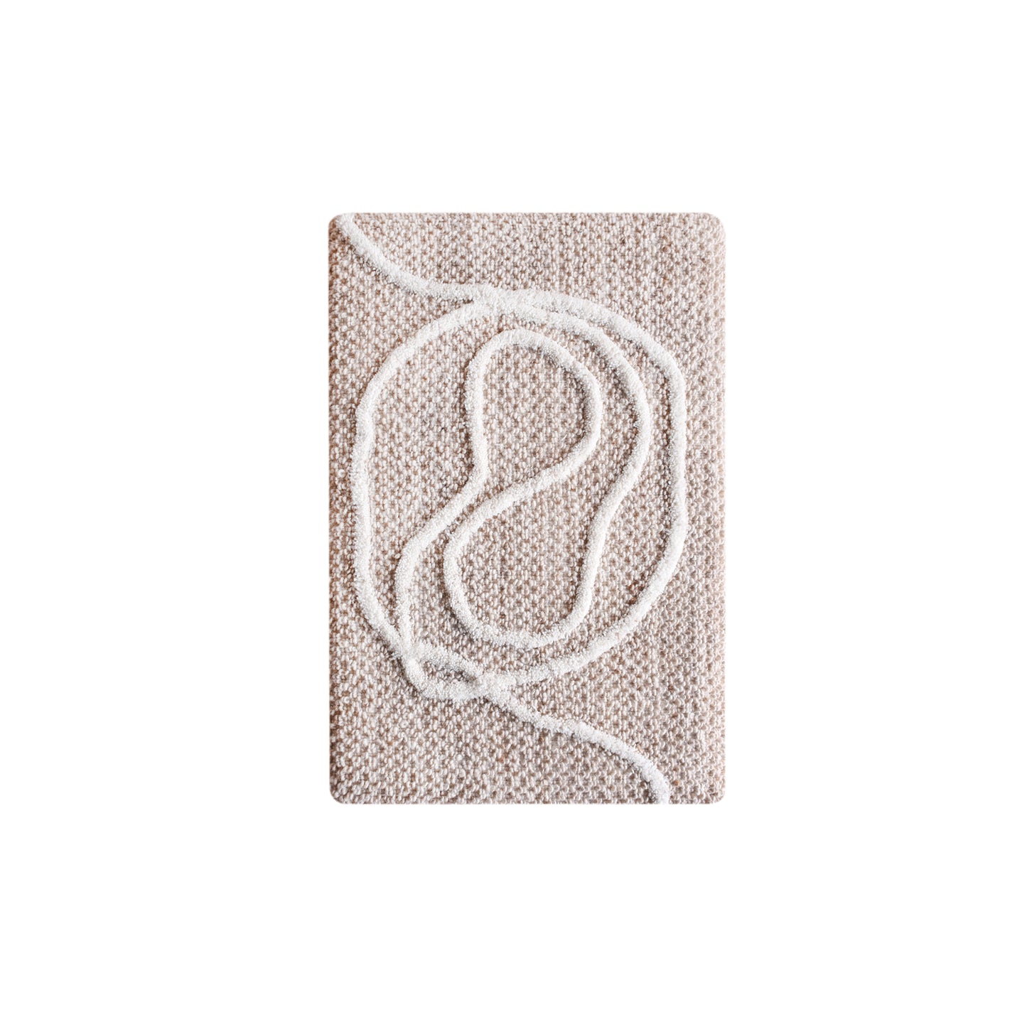 PARNAIBA WALL ART - BEIGE/IVORY - HANDWOVEN/OVER TUFTED - WOOL & MDF