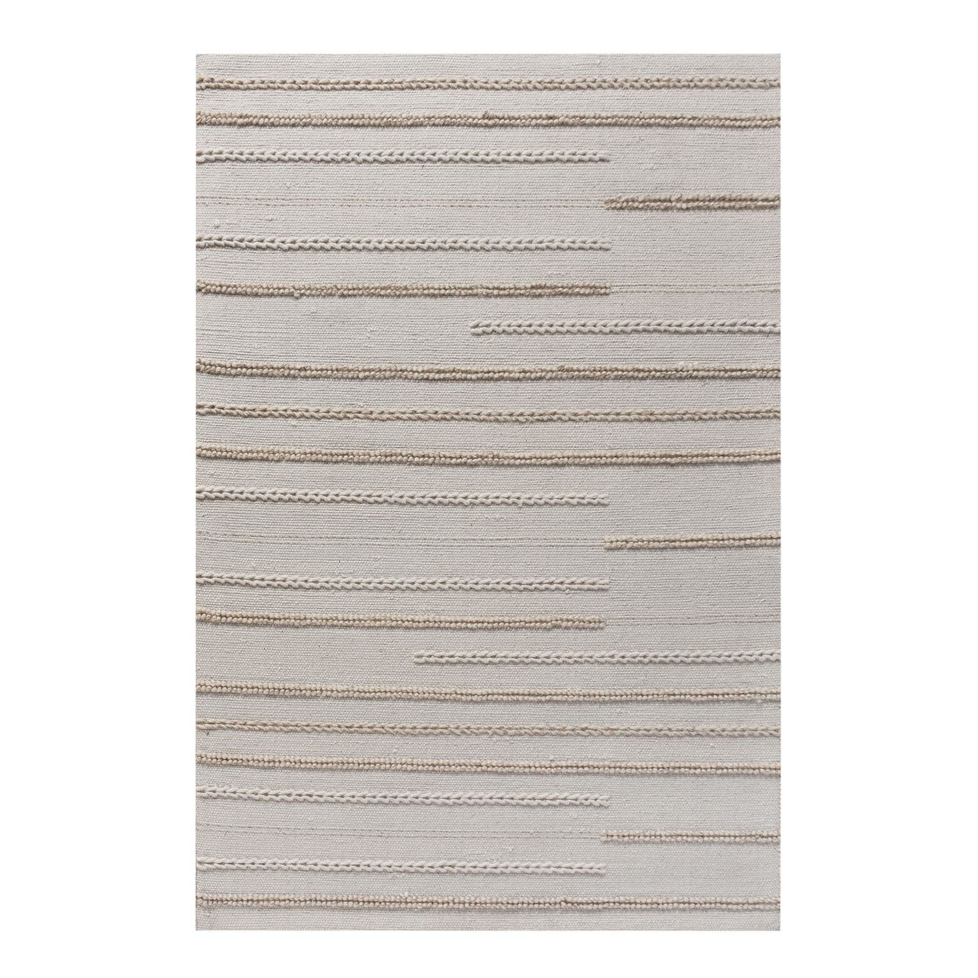 Area Rug, Bedroom Rug, Living Room Rug, Living Area Rug, Indian Rug, Office Carpet, Office Rug, Shop Rug Online, Wool, Natural White, Pitloom, All Loop, Strips