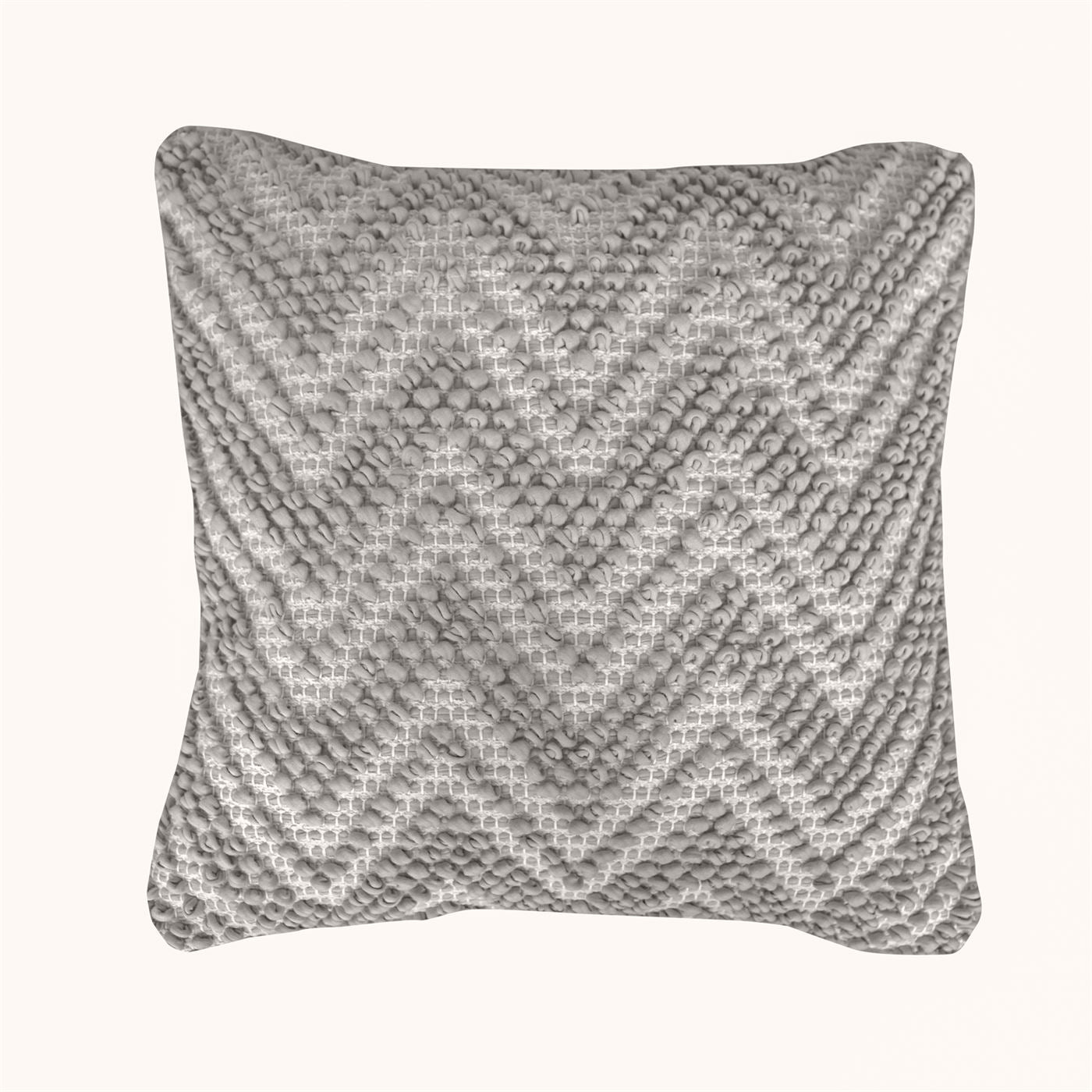 Pedro Pillow, Cotton Rag, Taupe, Pitloom, All Loop