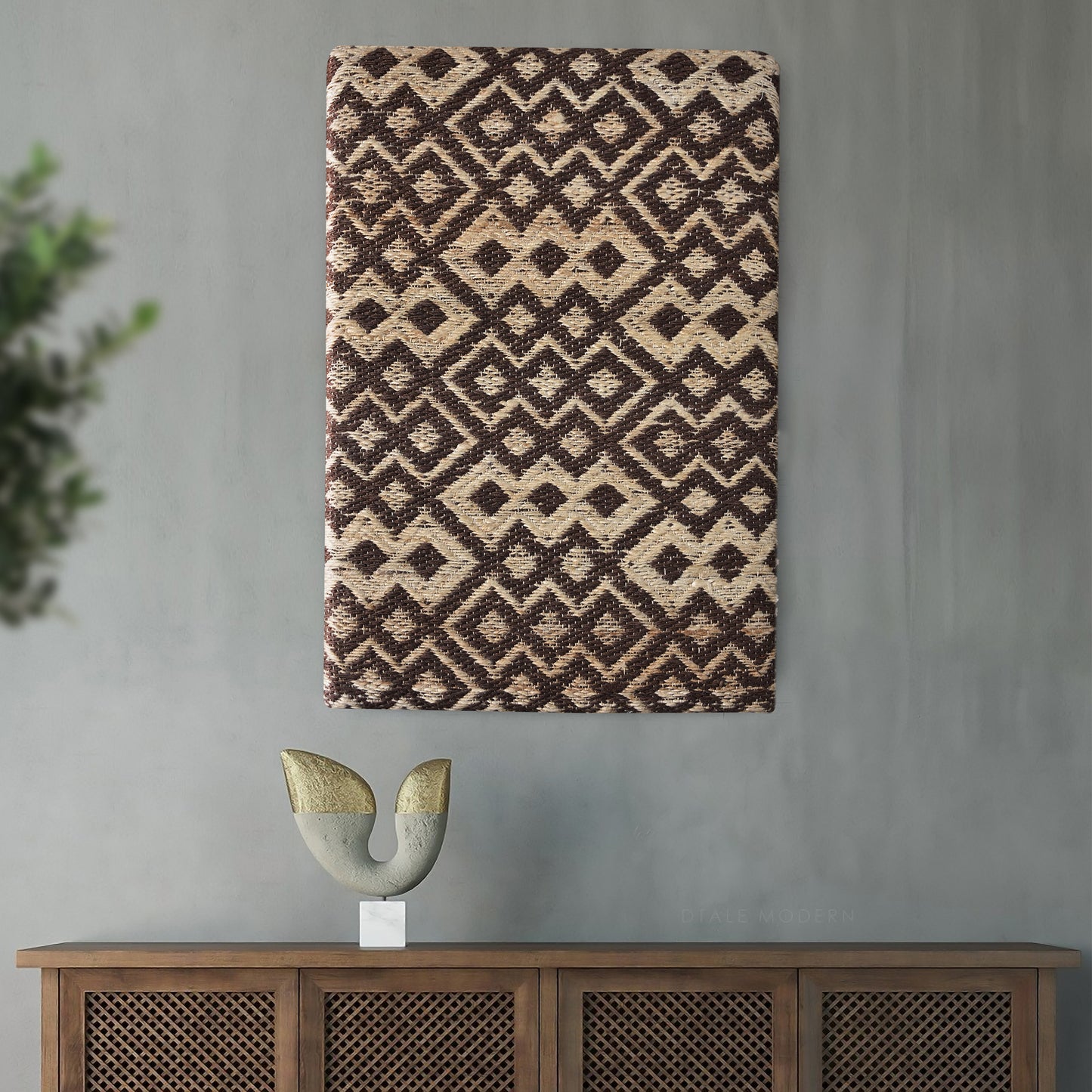 PERALTO WALL ART - JUTE - MDF STRUCTURE