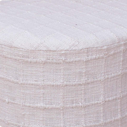PERRET BAR STOOL - IVORY - HAND WOVEN - COTTON/POLYESTER