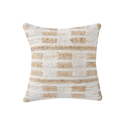 Textured pillow with a pattern on a white background