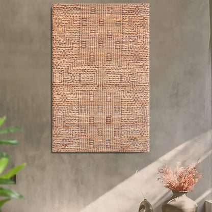 PLOWDEN WALL ART - JUTE - MDF STRUCTURE