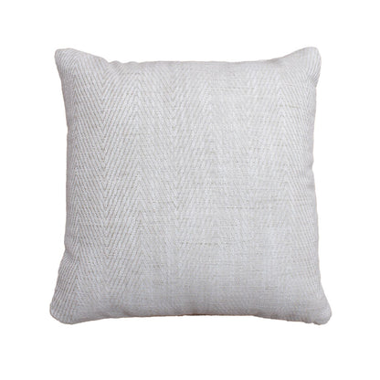 Posul Cushion, Blended Fabric, Beige, Natural White, Machine Made, Flat Weave