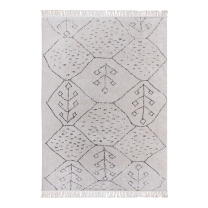 Area Rug, Bedroom Rug, Living Room Rug, Living Area Rug, Indian Rug, Office Carpet, Office Rug, Shop Rug Online, Cotton, Natural White, Charcoal, Bm Fn, All Cut, trible