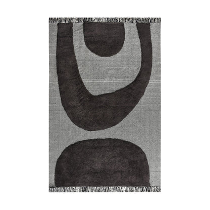 POWLETT RUG - IVORY/CHARCOAL - COTTON