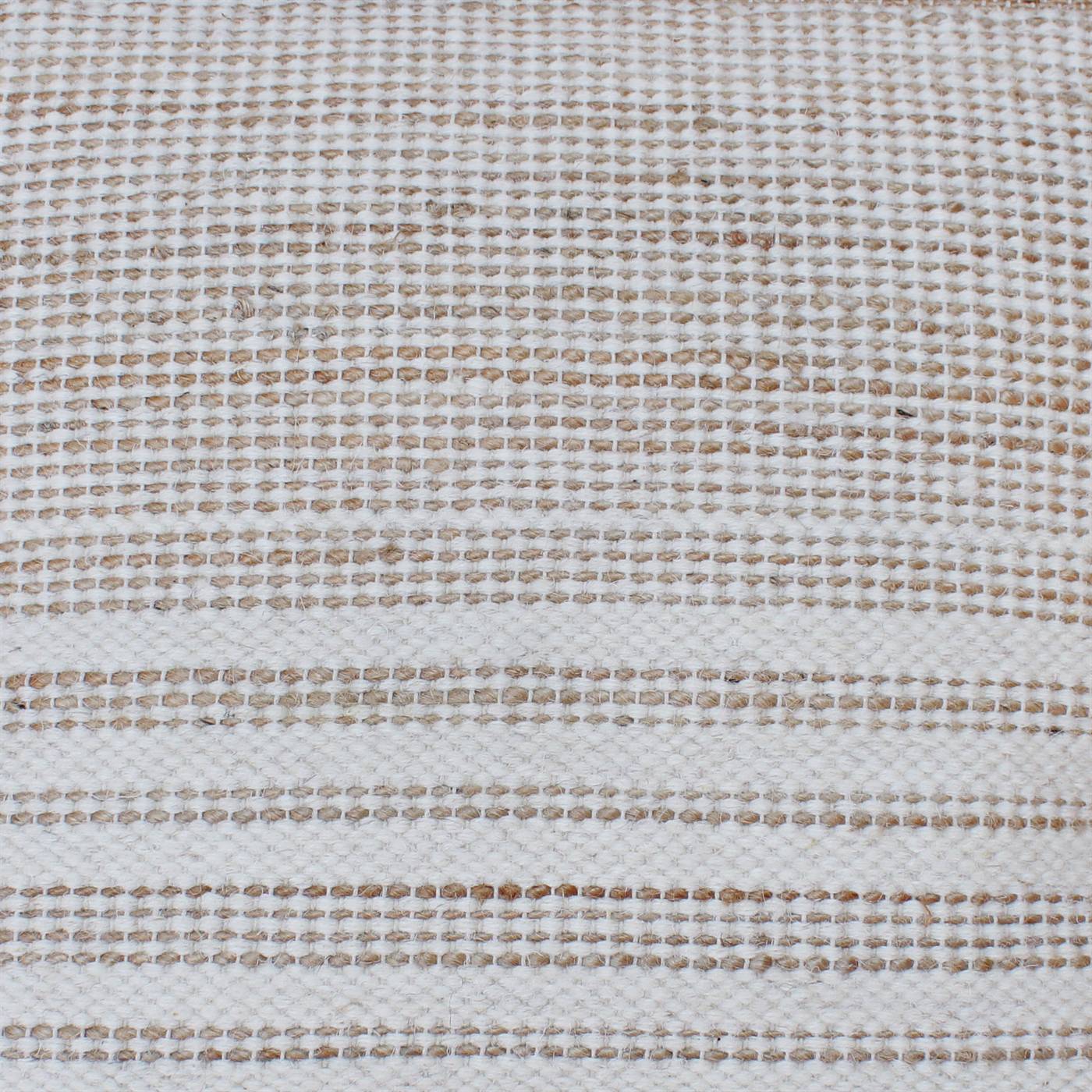 Pukara Cushion, 56x56 cm, Natural White, Natural, Jute, Wool, Hand Woven, Pitloom, Flat Weave