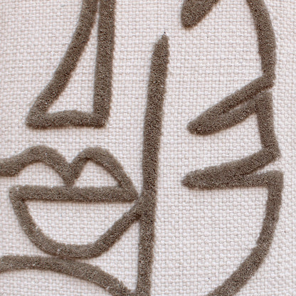 PAMEROY WALL ART AND PRENTICE WALL ART - IVORY/BEIGE - HAND WOVEN / OVER TUFTED - WOOL & MDF