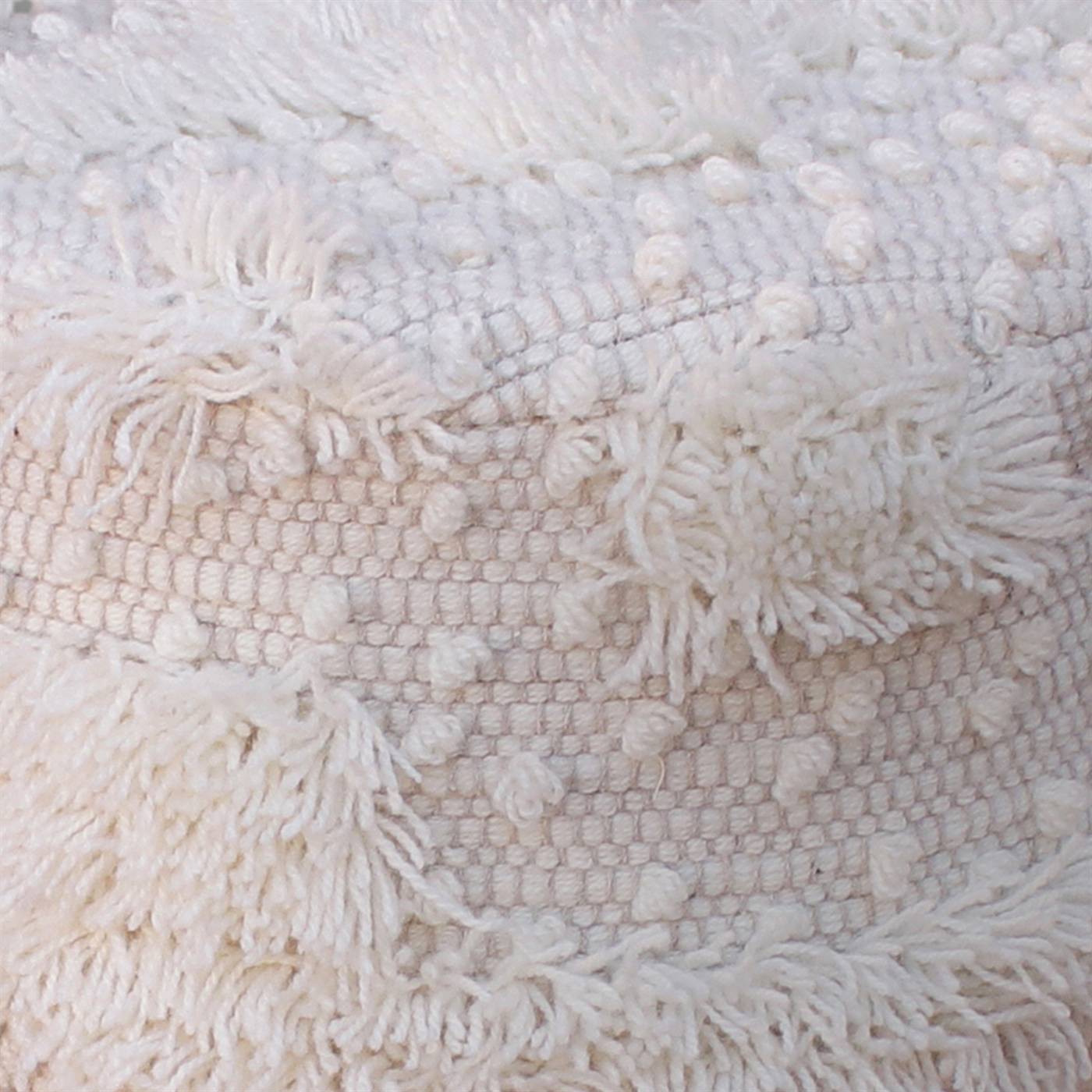 Parkin Bar Stool, 40x40x70 cm, Natural White, NZ Wool, Hand Woven, Pitloom, Flat Weave