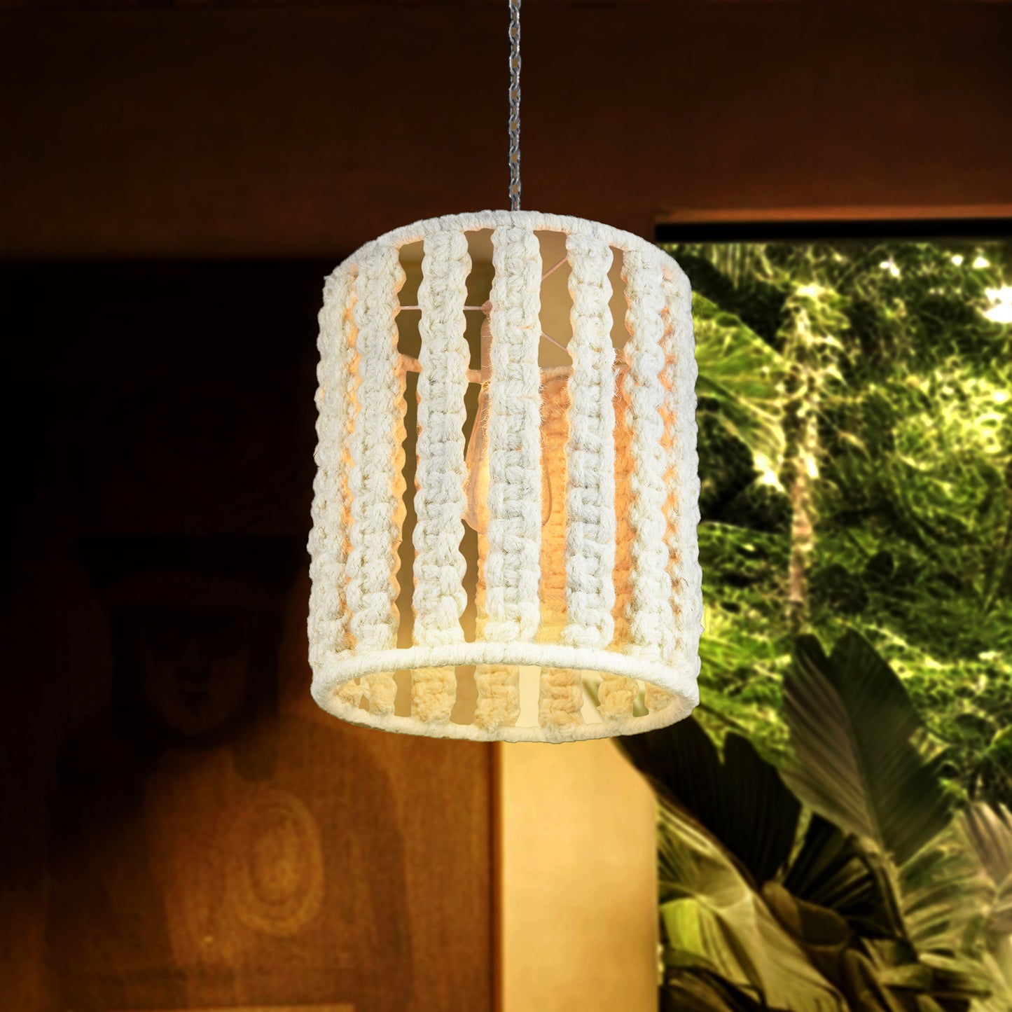 QUAY LAMP - IVORY - HAND MADE - WOOL