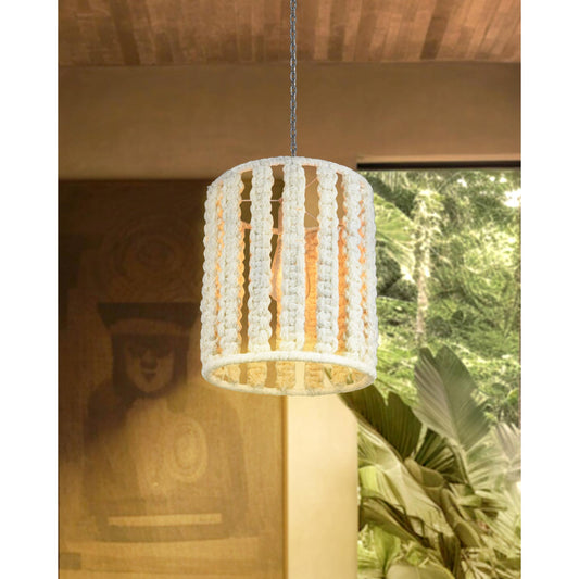QUAY LAMP - IVORY - HAND MADE - WOOL