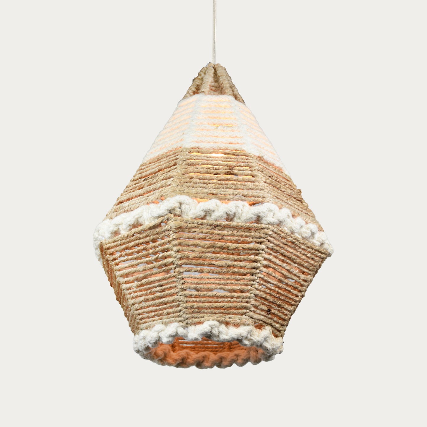 QUEIROZ LAMP - NATURAL/IVORY - HAND MADE - JUTE