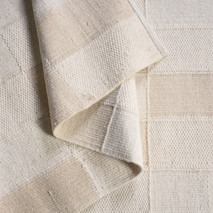 RABACCA RUG - IVORY - HANDWOVEN - WOOL