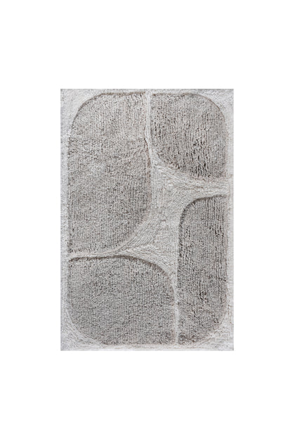 RAFFERTY BATH RUG - NATURAL/BEIGE - COTTON - TABLE TUFTED