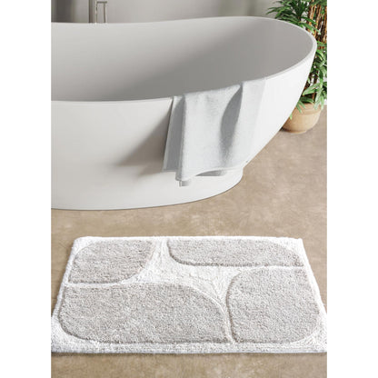 RAFFERTY BATH RUG - NATURAL/BEIGE - COTTON - TABLE TUFTED