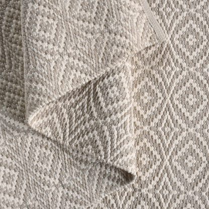 RAICHO RUG - IVORY/BEIGE - HANDWOVEN - POLYPROPYLENE