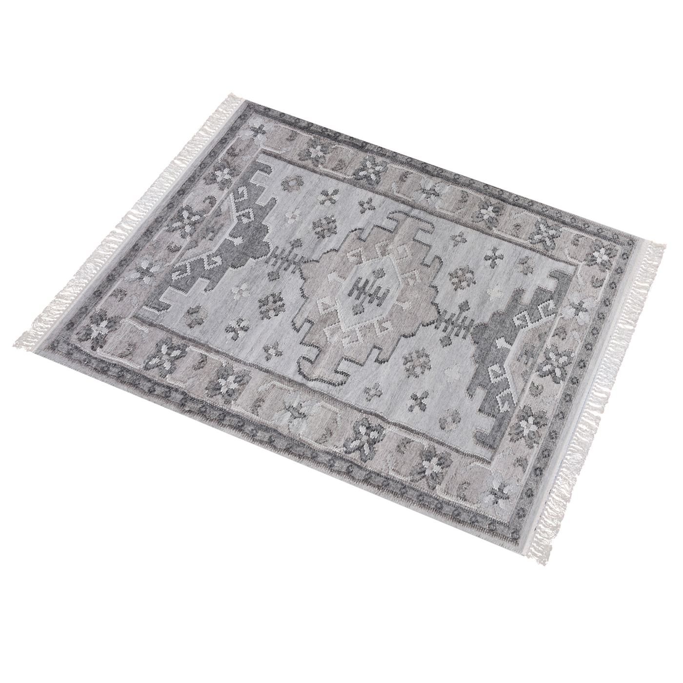 Area Rug, Bedroom Rug, Living Room Rug, Living Area Rug, Indian Rug, Office Carpet, Office Rug, Shop Rug Online, Pet, Taupe, Grey, Punja, Flat Weave, Traditional