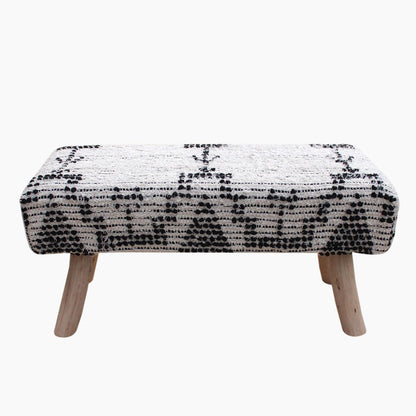 Rampart Bench, Cotton, Natural White, Charcoal, Pitloom, All Loop