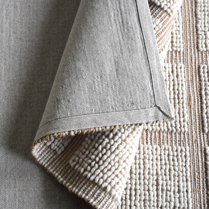 RAVENSWOOD RUG - JUTE/WOOL - HAND WOVEN - NATURAL/IVORY