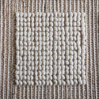 RAVENSWOOD RUG - JUTE/WOOL - HAND WOVEN - NATURAL/IVORY