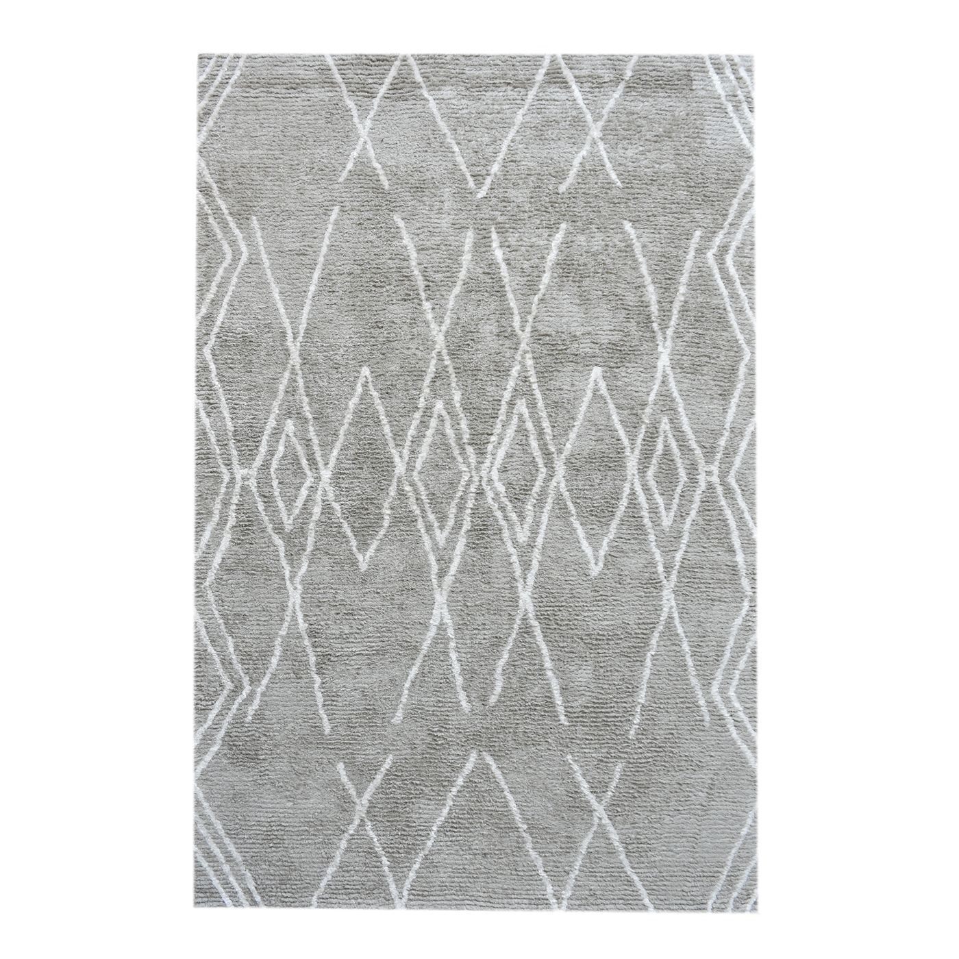 Area Rug, Bedroom Rug, Living Room Rug, Living Area Rug, Indian Rug, Office Carpet, Office Rug, Shop Rug Online, Cotton, Viscose, Silver, Natural White, Bm Fn, Cut And Loop, Geometrical