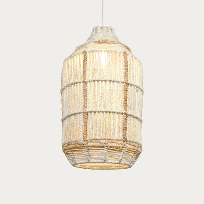 RINCO LAMP - IVORY/NATURAL - HAND MADE - JUTE