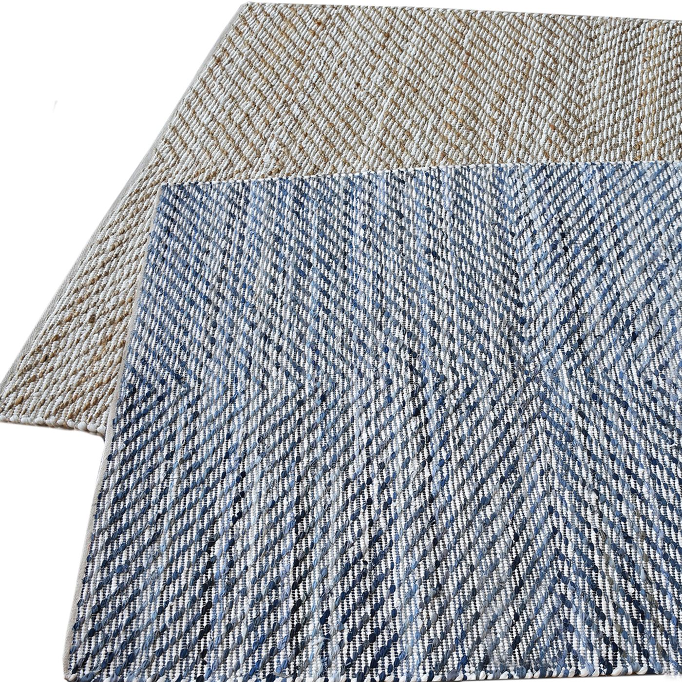 Area Rug, Bedroom Rug, Living Room Rug, Living Area Rug, Indian Rug, Office Carpet, Office Rug, Shop Rug Online, Denim, Polyester, Pitloom, Flat Weave, Textured