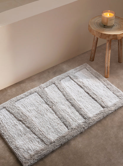 ROISSE BATH RUG - NATURAL/BEIGE - COTTON - TABLE TUFTED