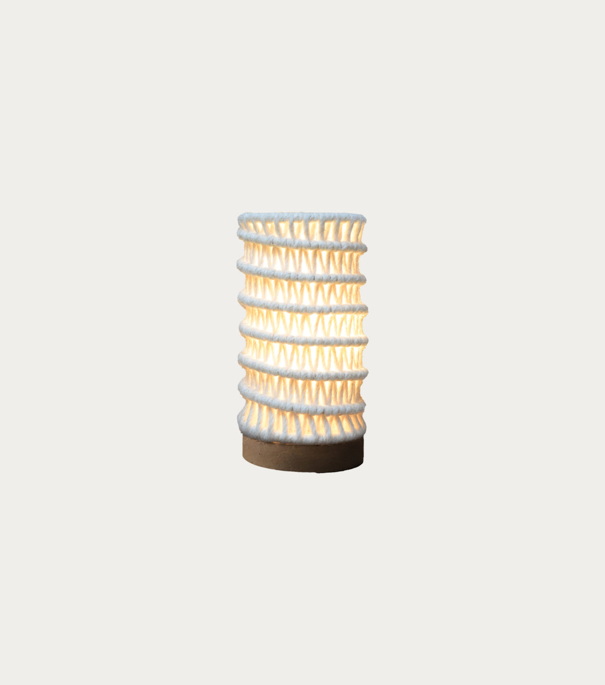 ROSEEVE LAMP - IVORY - HAND MADE - WOOL