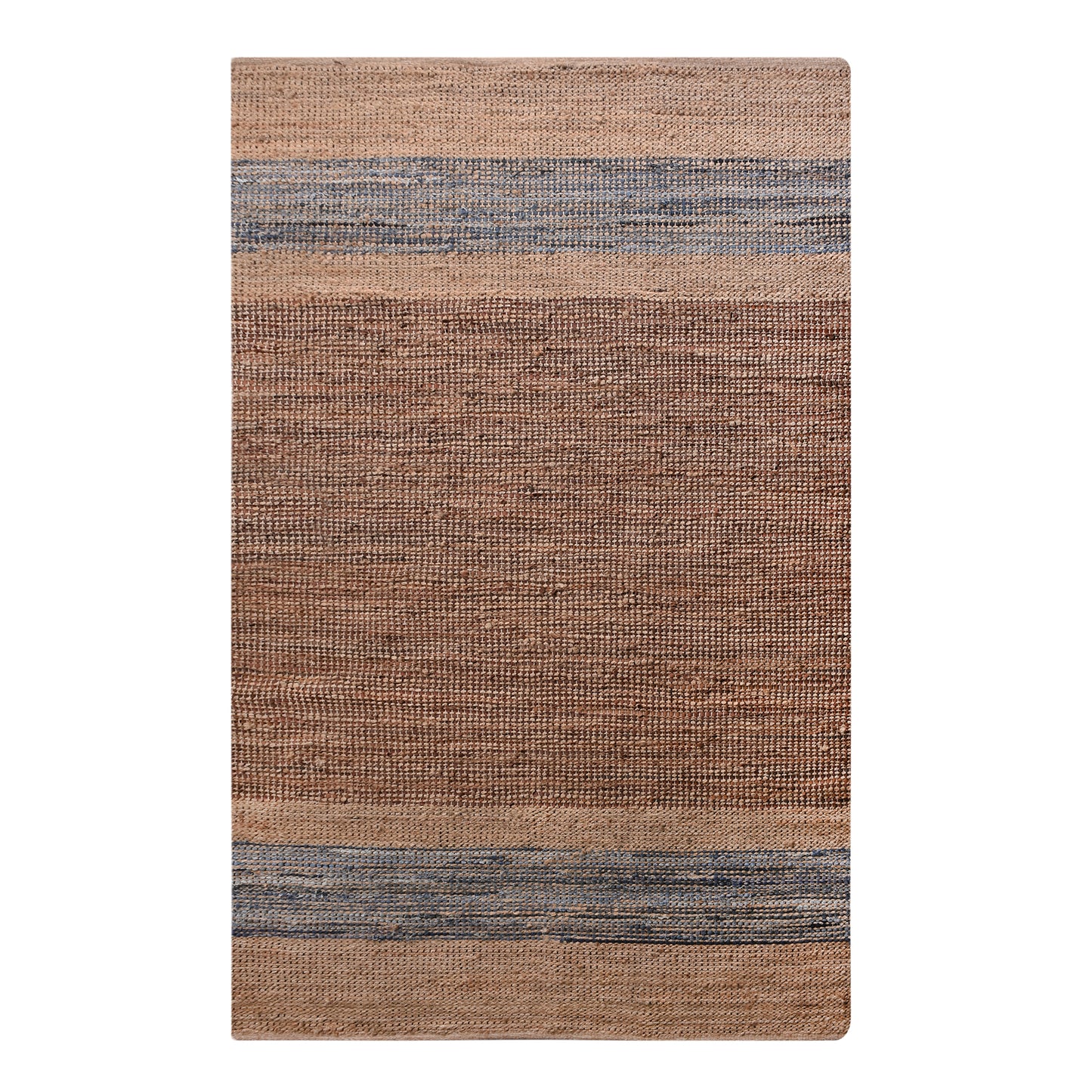 ROSEL RUG - JUTE/ LEATHER/ DENIM