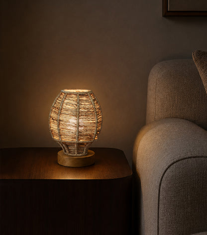 RYLEN LAMP - BEIGE - HAND MADE - JUTE