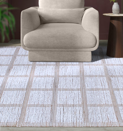 RAVENSWOOD RUG - JUTE/WOOL - HAND WOVEN - NATURAL/IVORY