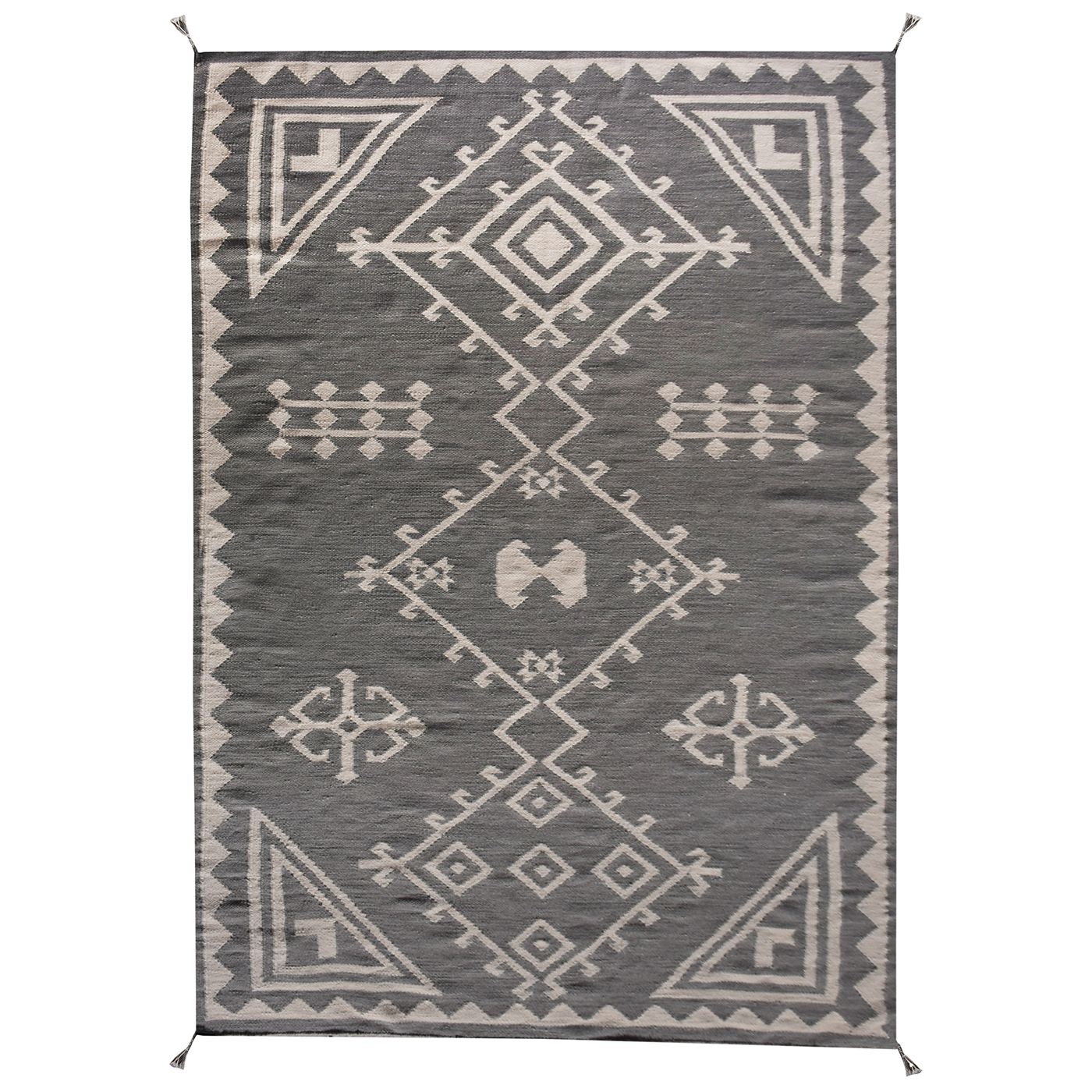 Area Rug, Bedroom Rug, Living Room Rug, Living Area Rug, Indian Rug, Office Carpet, Office Rug, Shop Rug Online, Nz Wool, Grey, Beige, Punja, Flat Weave, Plush 