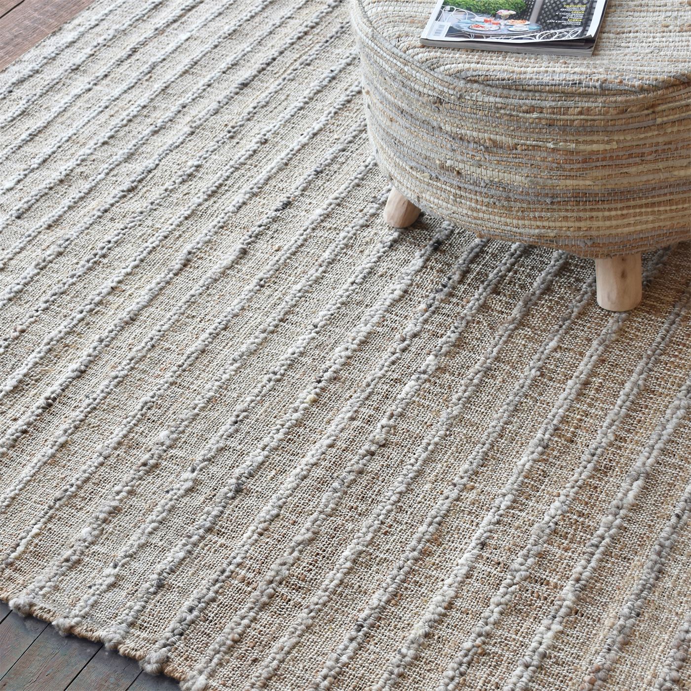 Area Rug, Bedroom Rug, Living Room Rug, Living Area Rug, Indian Rug, Office Carpet, Office Rug, Shop Rug Online, Hemp,  Wool, Natural, Grey, Pitloom, Flat Weave, Traditional