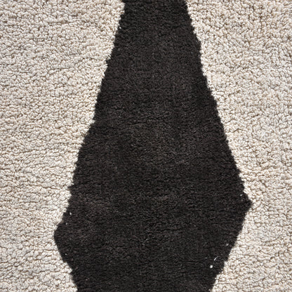 SARATA RUG - IVORY/CHARCOAL - COTTON