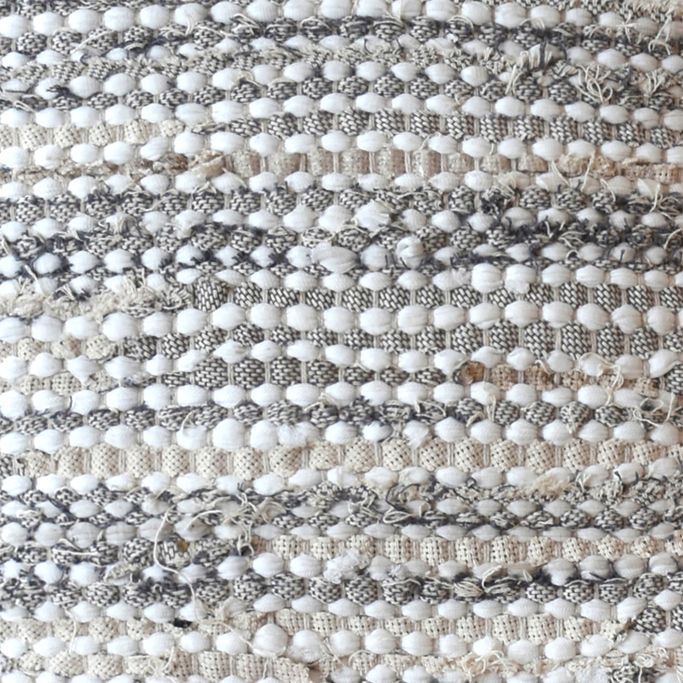 Sarta Pillow, Cotton, Recycled Fabric, Natural White, Beige, Grey, Pitloom, Flat Weave