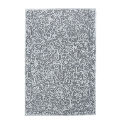 Area Rug, Bedroom Rug, Living Room Rug, Living Area Rug, Indian Rug, Office Carpet, Office Rug, Shop Rug Online, Wool, Grey, Natural White, Hand tufted, All Cut , Traditional