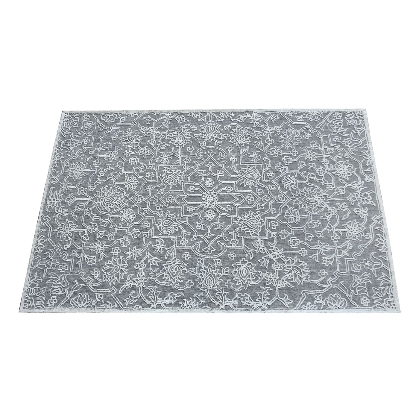 Area Rug, Bedroom Rug, Living Room Rug, Living Area Rug, Indian Rug, Office Carpet, Office Rug, Shop Rug Online, Wool, Grey, Natural White, Hand tufted, All Cut , Traditional