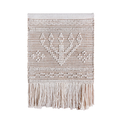 SEDERHAT WALL HANGING - NATURAL/IVORY - HANDWOVEN - JUTE/WOOL
