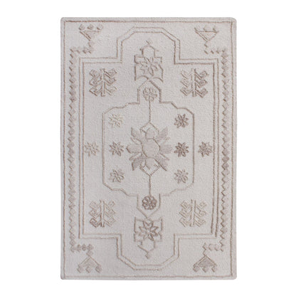 Area Rug, Bedroom Rug, Living Room Rug, Living Area Rug, Indian Rug, Office Carpet, Office Rug, Shop Rug Online, Wool, Natural White, Hand woven, All Loop, traditional