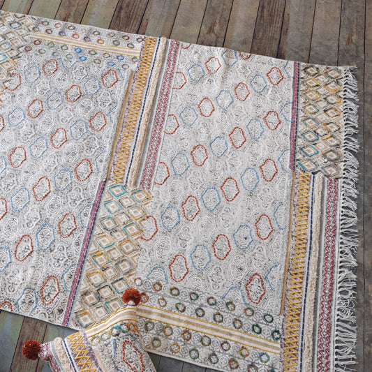 Area Rug, Bedroom Rug, Living Room Rug, Living Area Rug, Indian Rug, Office Carpet, Office Rug, Shop Rug Online, Cotton, Printed, Wool, Polyester, Multi, Pitloom, Flat Weave, Printed