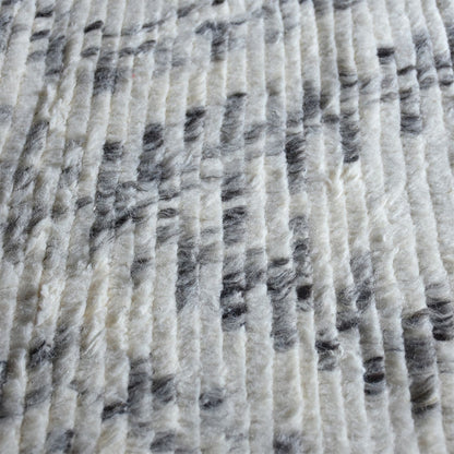 Area Rug, Bedroom Rug, Living Room Rug, Living Area Rug, Indian Rug, Office Carpet, Office Rug, Shop Rug Online, Wool, Natural White, Grey, Hand knotted, All Cut, Diamond