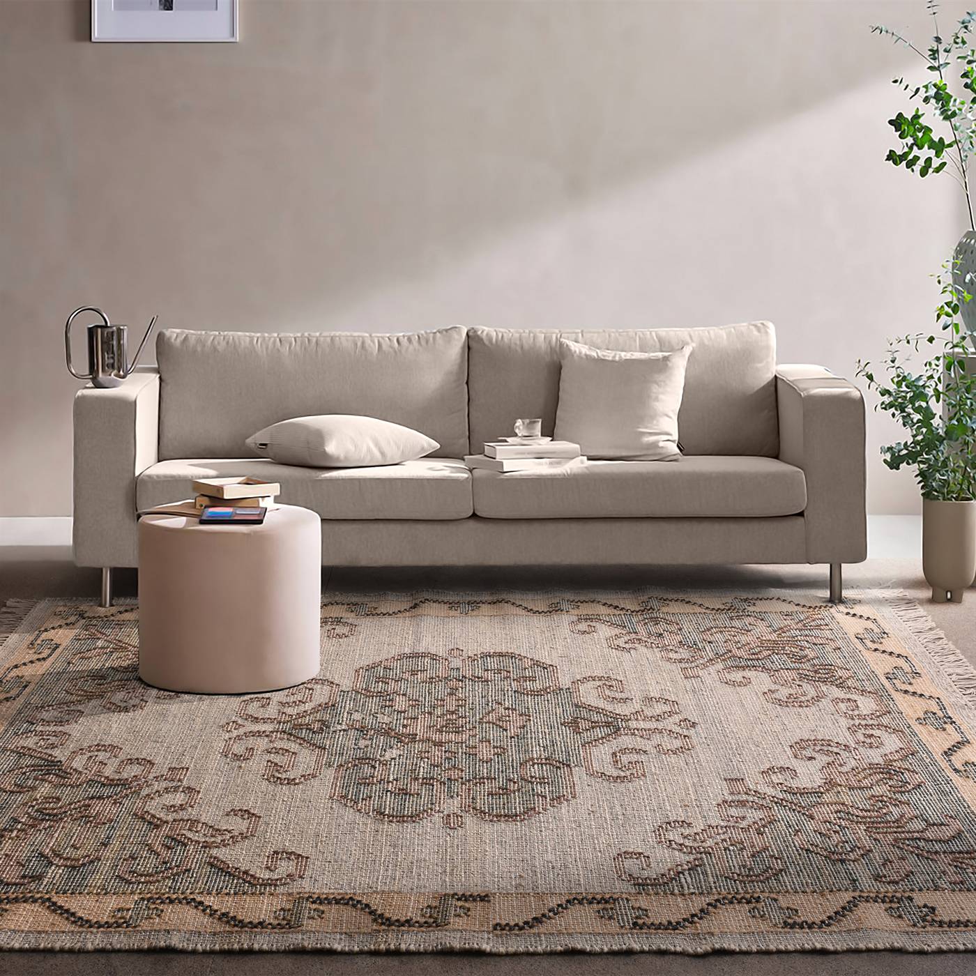 Area Rug, Bedroom Rug, Living Room Rug, Living Area Rug, Indian Rug, Office Carpet, Office Rug, Shop Rug Online, Grey, Multi  , Jute, Wool , Punja Kelim , Punja, Flat Weave, Intricate 