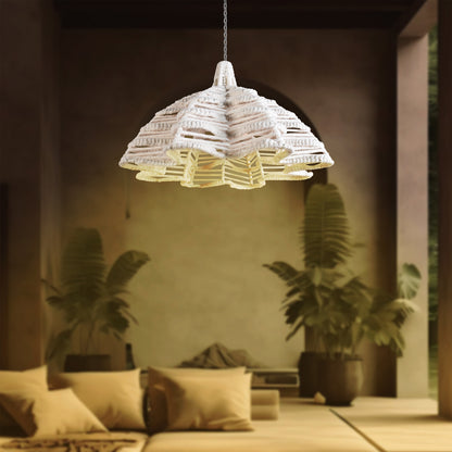 SHOROBE-II LAMP - IVORY - HAND MADE - WOOL
