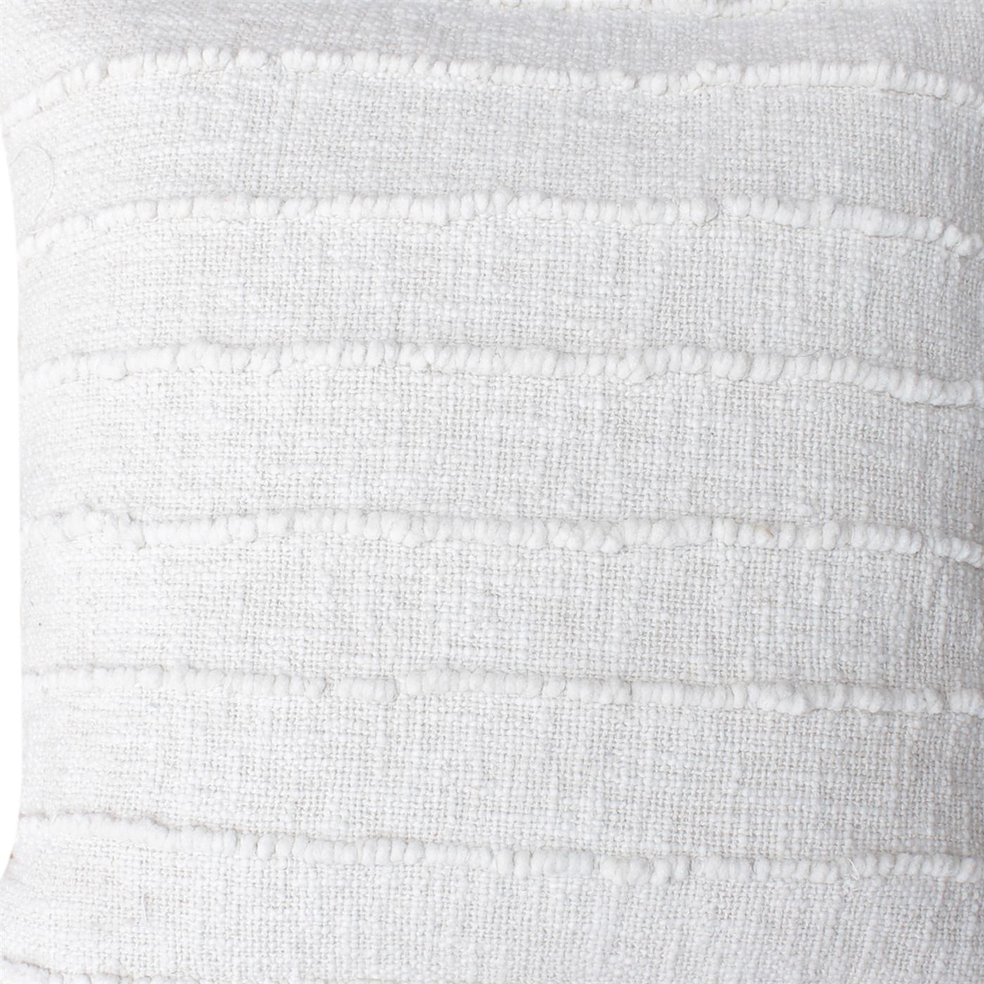 Sikes Cushion, Cotton, Natural White, Bm Fn, All Loop