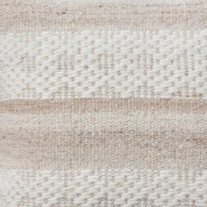 SIMEON CUSHION - WOOL - BEIGE/IVORY
