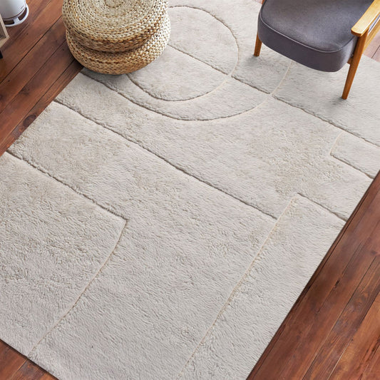 Area Rug, Bedroom Rug, Living Room Rug, Living Area Rug, Indian Rug, Office Carpet, Office Rug, Shop Rug Online, Nz Wool, Natural White, Bm Sn, All Cut, Classical