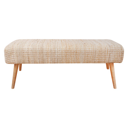 SIMPSON BENCH - IVORY - HAND WOVEN - WOOL/JUTE