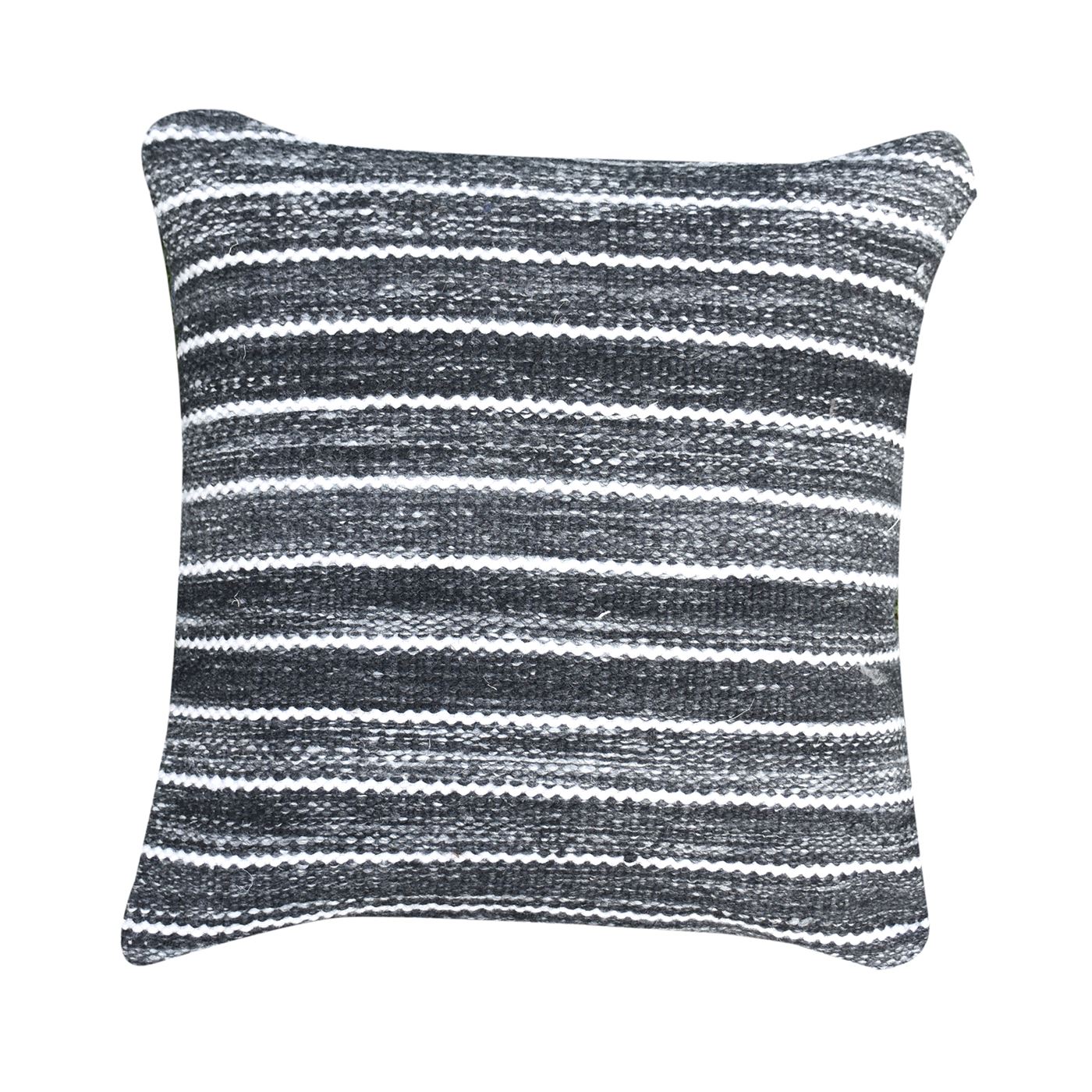 Sion Pillow, Pet, Charcoal, Pitloom, Flat Weave