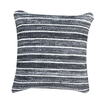 Sion Pillow, Pet, Charcoal, Pitloom, Flat Weave